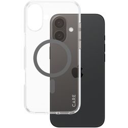 CARE by PanzerGlass Urban Combat iPhone 16 Plus MagSafe Hard Case Back cover - Clear / Black