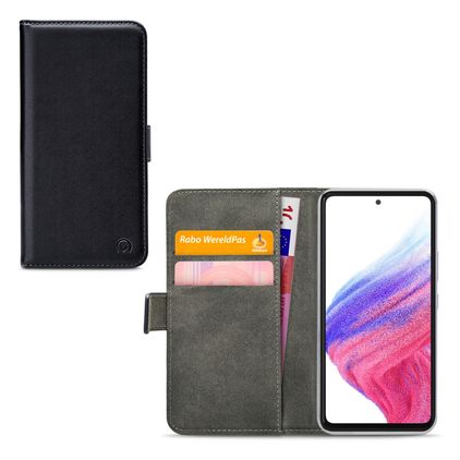 Mobilize Classic Gelly Wallet Samsung Galaxy A53 Lompakkokotelo + Setelitasku - Musta
