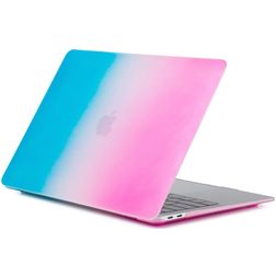 Mobigear Rainbow Matte MacBook Pro 16 polegadas (2019-2020) Capa rígida para MacBook - Azul / Rosa - Modelo A2141