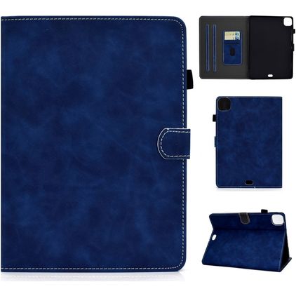 Mobigear Folio iPad Air 5 (2022) Capa livro + Suporte para caneta stylus - Azul