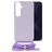 Mobilize Lanyard Gelly Samsung Galaxy A15 Flexibilní TPU Kryt se šňůrkou - Pastel Purple