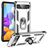 Mobigear Armor Ring Google Pixel 6a Hardcase Back cover Antiurto con anello - Argento