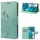 Mobigear Flowers Motorola Moto G82 Cover a libro portafoglio - Verde