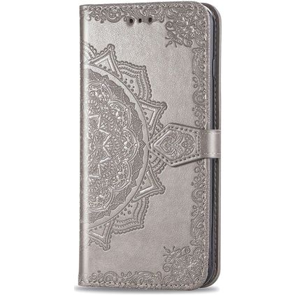 Mobigear Mandala HONOR 9X Lite Cover a libro portafoglio - Grigio