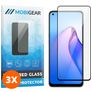 Mobigear Premium OPPO Reno 8 Tempered Glass Screen Protector - Case Friendly - Black (3-Pack)