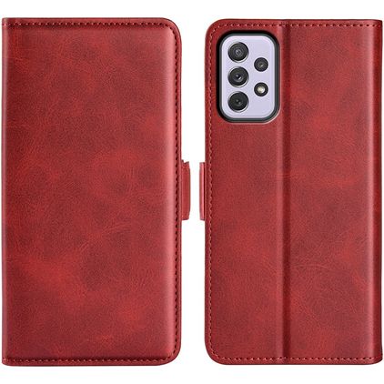Mobigear Slim Magnet Samsung Galaxy A73 Funda tipo libro Cartera - Rojo