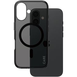 CARE by PanzerGlass Smokey iPhone 16 MagSafe Fodral Hårdplast Skal - Transparent / Svart