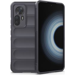 Mobigear Bumpy Xiaomi 12T Flexibel TPU Skal - Koksgrå