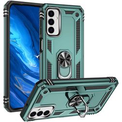 Mobigear Armor Ring Samsung Galaxy M23 Hard Case Back cover Shockproof with Ring Holder - Green