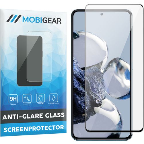 Mobigear Premium Xiaomi 12T Pro Cristal templado Protector de pantalla - Compatible con fundas - Negro