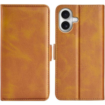 Mobigear Slim Magnet iPhone 17 Etui z klapką typu portfel - Koniakowy