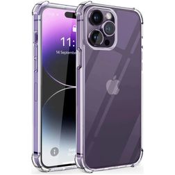 Mobigear Cushion Trasparente iPhone 15 Pro Max TPU flessibile Back cover Antiurto - Trasparente