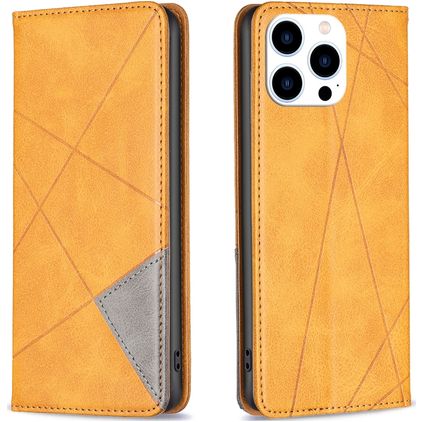 Mobigear Rhombus Slim iPhone 16 Pro Pungetui - Cognac