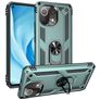 Mobigear Armor Ring Xiaomi Mi 11 Lite Hårdt Bagsidecover Stødsikkert med ringholder - Grøn