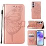 Mobigear Butterfly Samsung Galaxy A55 Lompakkokotelo + Setelitasku - Ruusukulta
