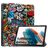 Mobigear Tri-Fold Samsung Galaxy Tab A9 (2023) Cover a libro - Graffiti
