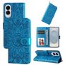 Mobigear Sunflower Samsung Galaxy S25 Edge Wallet case - Blue