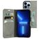 Mobiparts Classic Wallet iPhone 13 Pro Lompakkokotelo + Setelitasku - Granite Grey