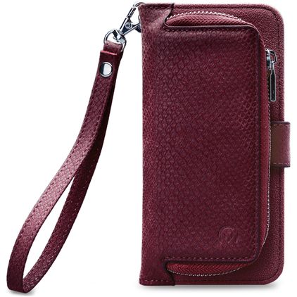 Mobilize Gelly Zipper iPhone XS Max Fodral 2-i-1-clutch med löstagbart skal - Bordeaux
