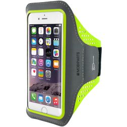 Mobiparts Comfort Fit Mobilhållare för löpning Neopren Sportfodral Sportarmband (max 14 cm x 7 cm) - Neon Green