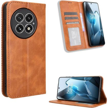 Mobigear Sensation OnePlus 13 Pungetui med Seddelrum - Brun