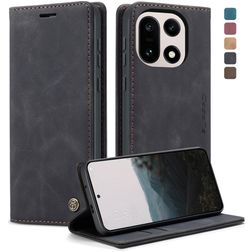 CaseMe 013 OnePlus 15 Lompakkokotelo + Setelitasku - Musta