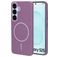 Mobiparts Slim Line Samsung Galaxy S25 MagSafe Hårdt Bagsidecover - Imperial Purple
