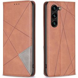 Mobigear Rhombus Slim Samsung Galaxy S25 Plus Wallet case - Brown