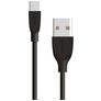 Mobiparts USB-A til USB-C Kabel 0,5 m - Sort