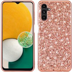 Mobigear Glitter Samsung Galaxy A54 Hårdt Bagsidecover - Rosaguld