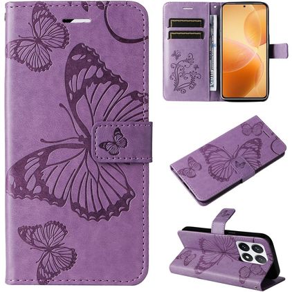Mobigear Butterfly Xiaomi 14T Pro Funda tipo libro Cartera - Morado
