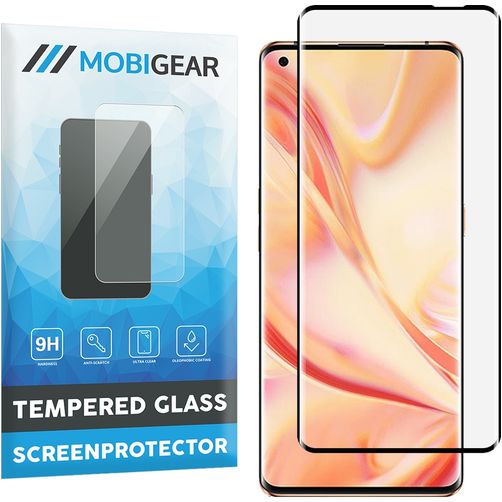 Mobigear Curved OPPO Find X2 Pro Vidro temperado Película de ecrã - Compatível com capas - Preto