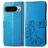 Mobigear Clover Google Pixel 9 Pro XL Plånboksfodral med sedelfack - Blå