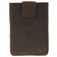 Valenta Card Case Pocket Leather Card Holder - 8 Cards - Brown