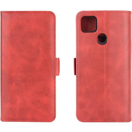 Mobigear Slim Magnet Xiaomi Redmi 9C Pungetui med Seddelrum - Rød