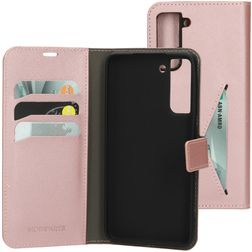 Mobiparts Classic Wallet Samsung Galaxy S21 FE Funda tipo libro Cartera - Rosa
