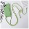 Mobigear Lanyard Card iPhone 15 Pro Silicone Case with lanyard and Card Holder - Green