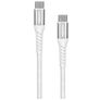 Mobiparts Woven Cable Cabo USB-C para USB-C 1,5 m - Branco