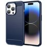 Mobigear Brushed Slim iPhone 15 Pro Max TPU flexible Carcasa - Azul