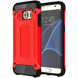 Mobigear Outdoor Samsung Galaxy S7 Edge Kova Suojakuori Iskunkestävä - Punainen