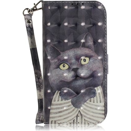 Mobigear Design HONOR 8S Cover a libro portafoglio - Cat