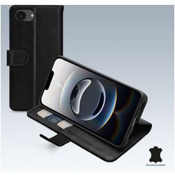Mobilize Wallet iPhone 16e Vera pelle Cover a libro portafoglio - Nero