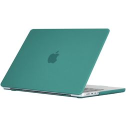 Mobigear Matte MacBook Pro 16 polegadas (2021-2026) Capa rígida para MacBook - Verde escuro - Modelo A2485 / A2780 / A2991 / A3186 / A3428 / A3429