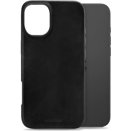 Mobilize Premium iPhone 16 Plus MagSafe Genuine Leather Back cover - Black