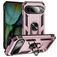 Mobigear Armor Ring Google Pixel 9 Plástico rígido Capa traseira Antichoque com anel - Rosa dourado