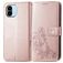 Mobigear Clover Xiaomi Redmi A1 4G Funda tipo libro Cartera - Oro rosa