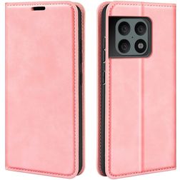 Mobigear Retro Slim OnePlus 10 Pro Funda tipo libro Cartera - Rosa