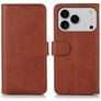Mobigear Wallet iPhone 18 Pro Max Pungetui med Seddelrum - Brun