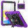 Mobigear SureGrip Xtreme iPad 11 (2025) Case Plastic / Silicone Back cover + Shoulder Strap + Stand - Purple
