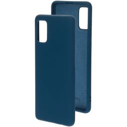 Mobiparts Samsung Galaxy A41 Silikon Etui plecki - Blueberry Blue
